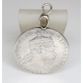RAR : veche amuleta etiopiana : birr 1892 & agat. argint. Abisinia